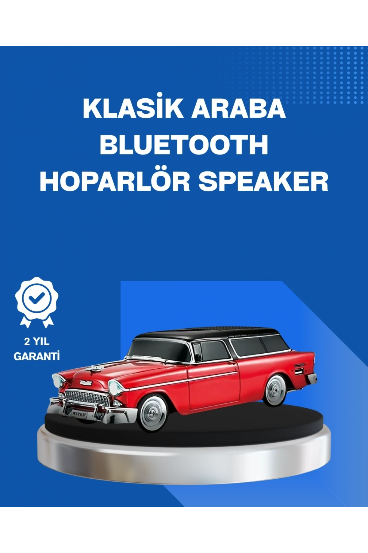 Retro Araba Şekilli Kablosuz Bluetooth Hoparlör