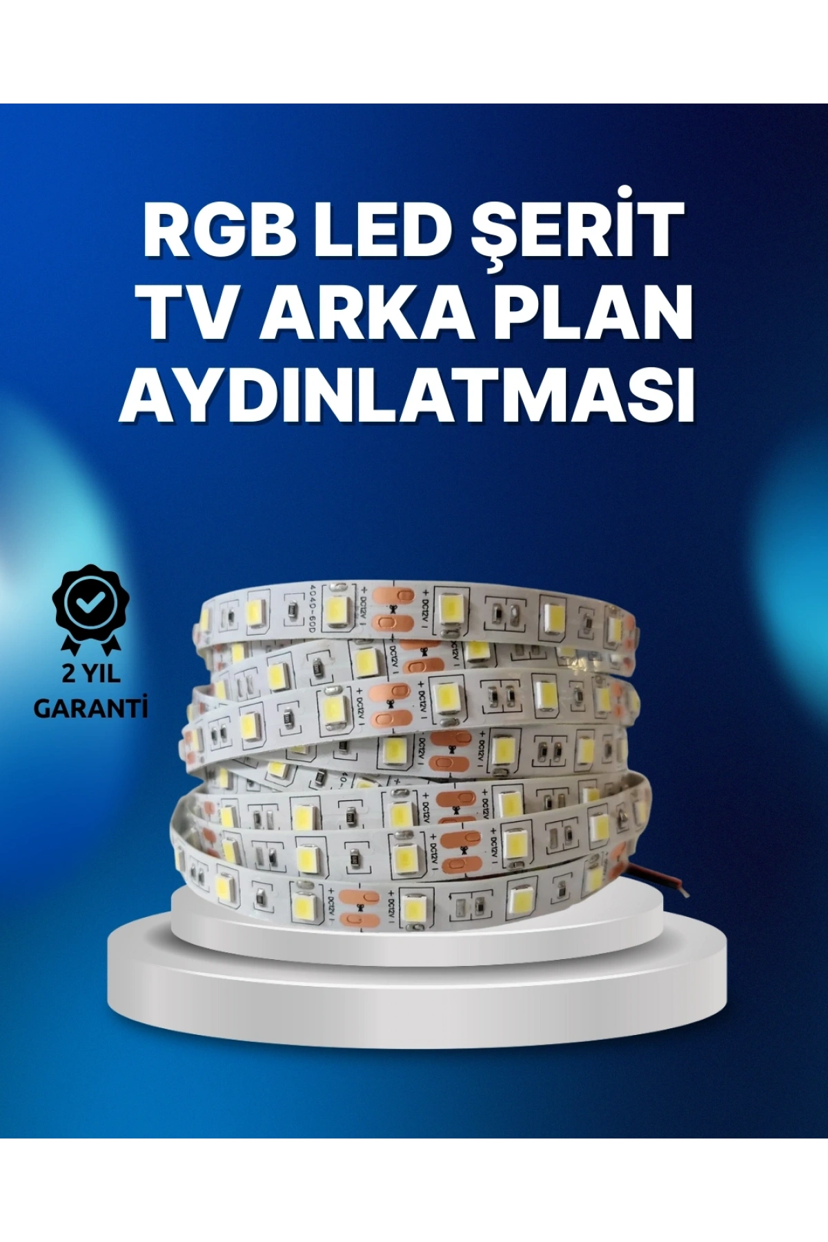 RF Kumandalı Renk Değiştiren TV LED Şerit 2MT