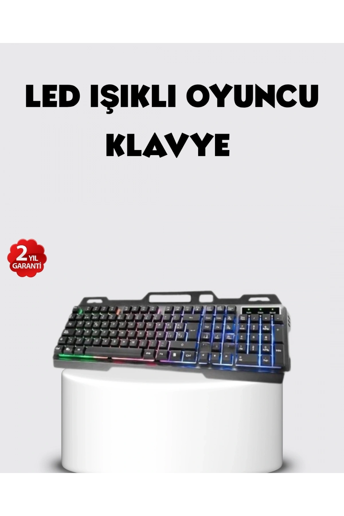 RGB Aydınlatmalı Klavye Mouse Seti – USB Bağlantılı, Türkçe Q, Ayarlanabilir DPI, Ergonomik Yapı