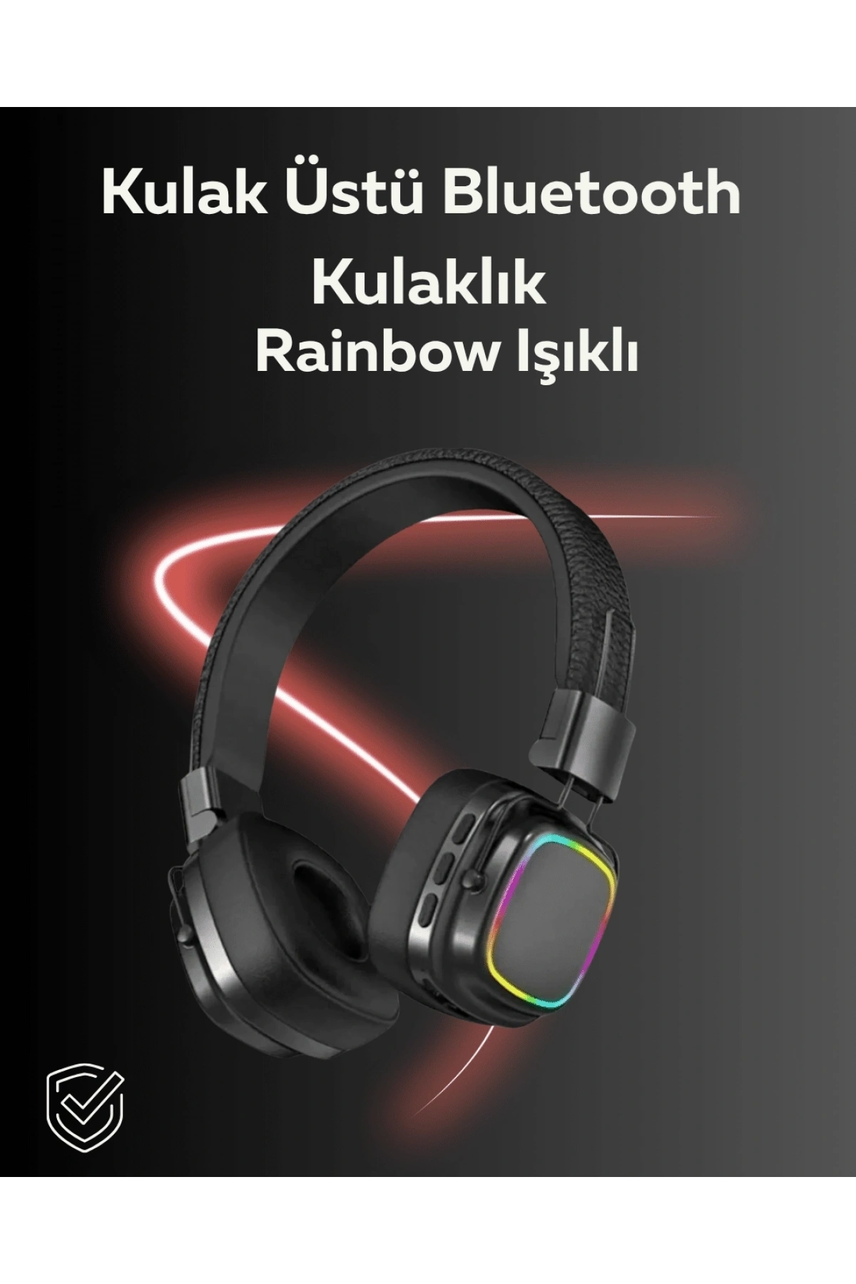 RGB Işıklı Katlanabilir Bluetooth 5.3 Kulak Üstü Kulaklık