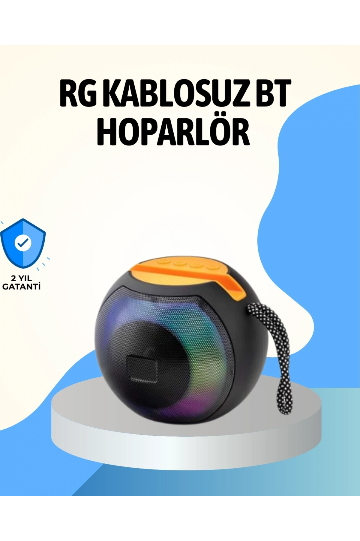 RGB Led Işıklı Güçlü Baslı Kablosuz Hoparlör