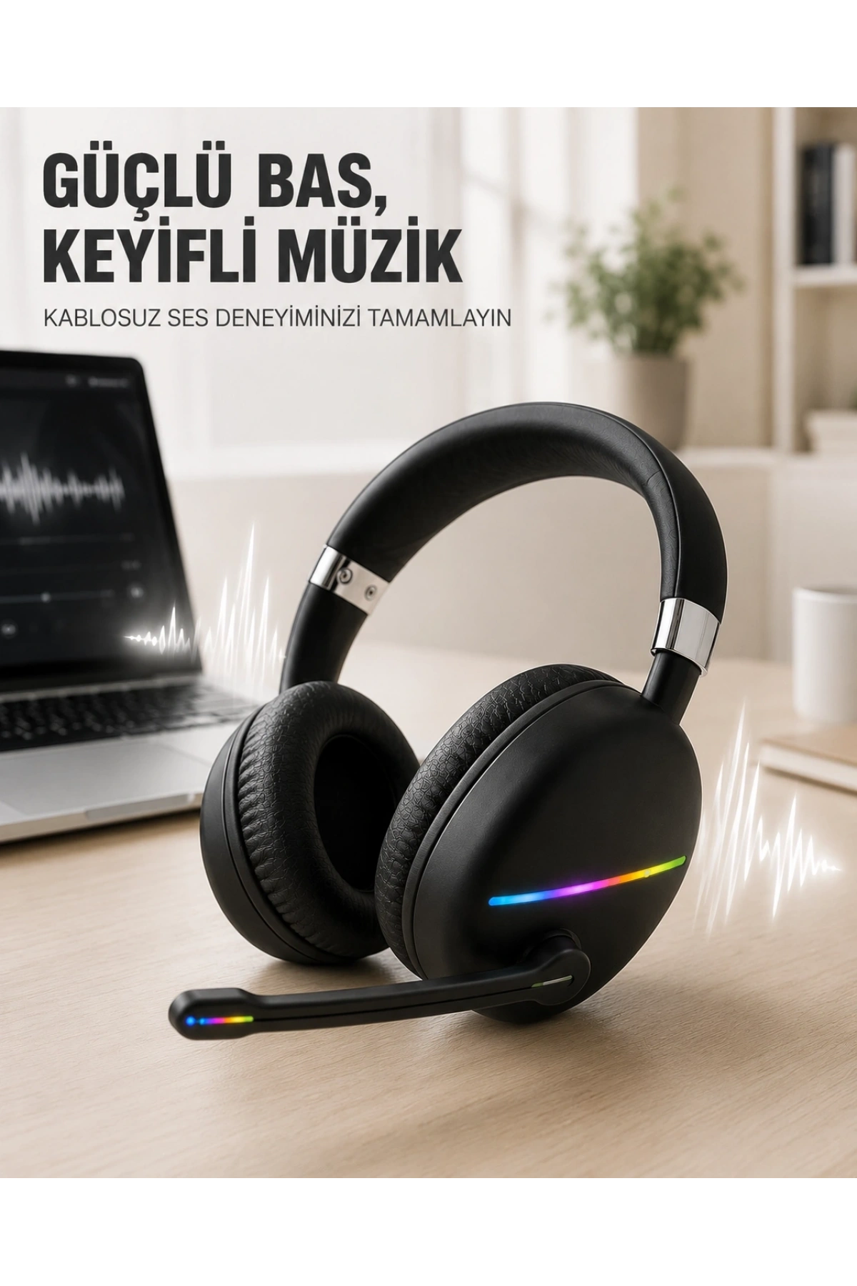 RGB SİYAH KULAKLIK MAX-17