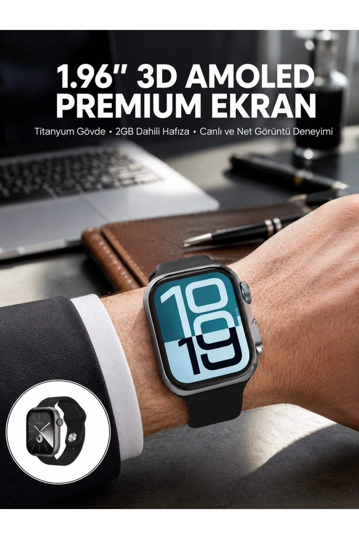 RS12 PRO+ 2025 Serisi Özel Üretim Full Ekranlı Akıllı Saat – Nabız ve Uyku Takibi, Bluetooth Arama, Garantili, Güçlü Batarya