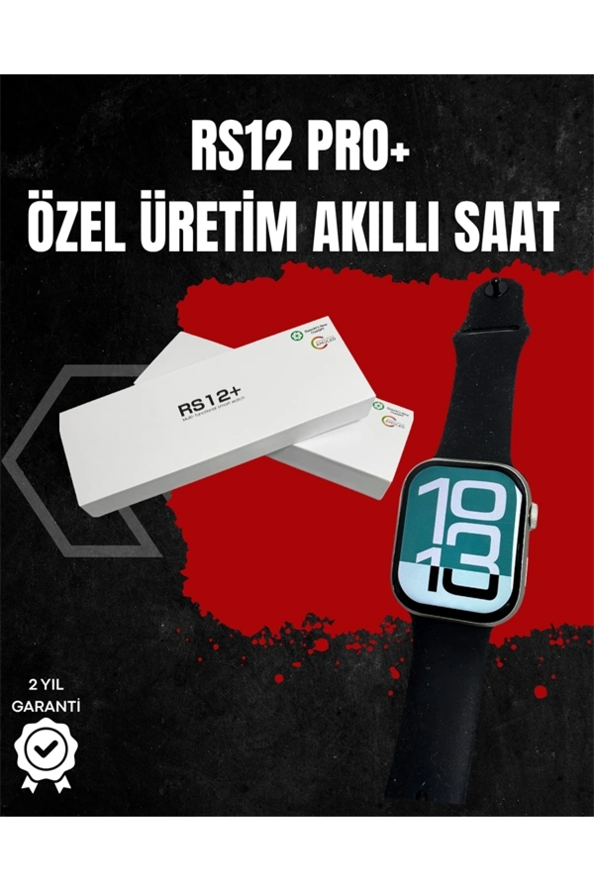 RS12 PRO+ Titanyum Kasa Akıllı Saat – Uyku ve Nabız Takibi, Suya Dayanıklı, Bluetooth Arama