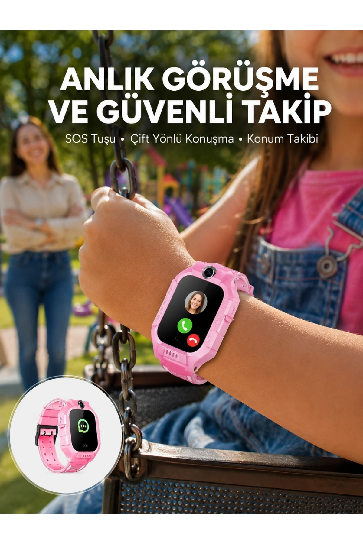 S10 Çocuk Takip Saati Güvenli Alan Uyarısı ve Sesli Mesaj Yeni Nesil