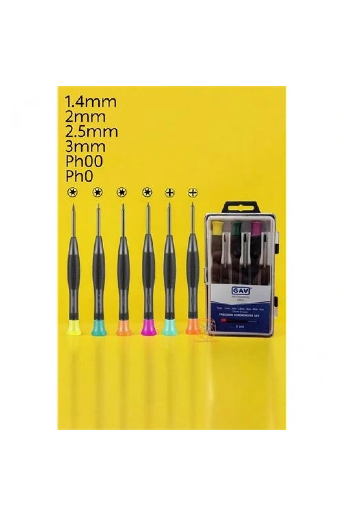 Saat Telefon Tamir Tork Tornavida Seti 6lı