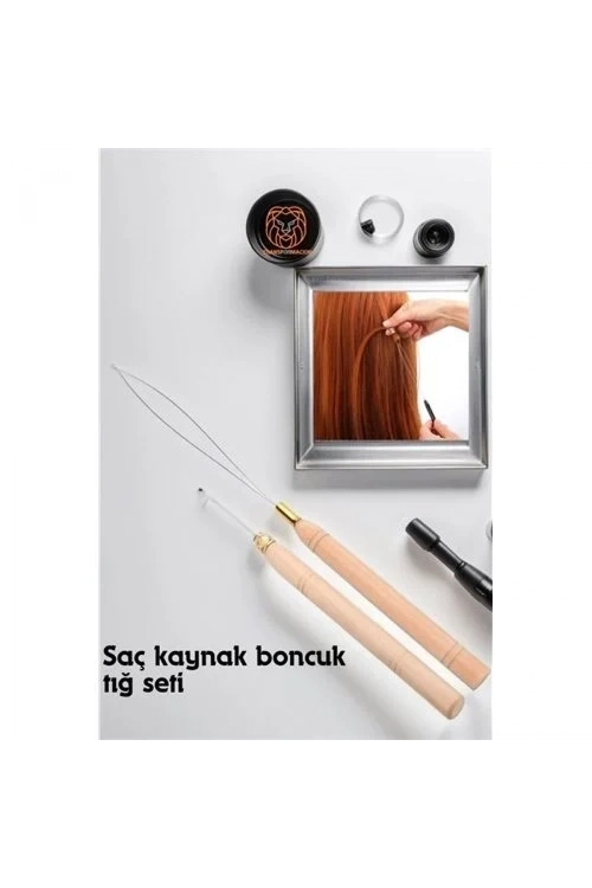 Saç Boncuk Uzatma Keratin Tığı Misina Seti 720393