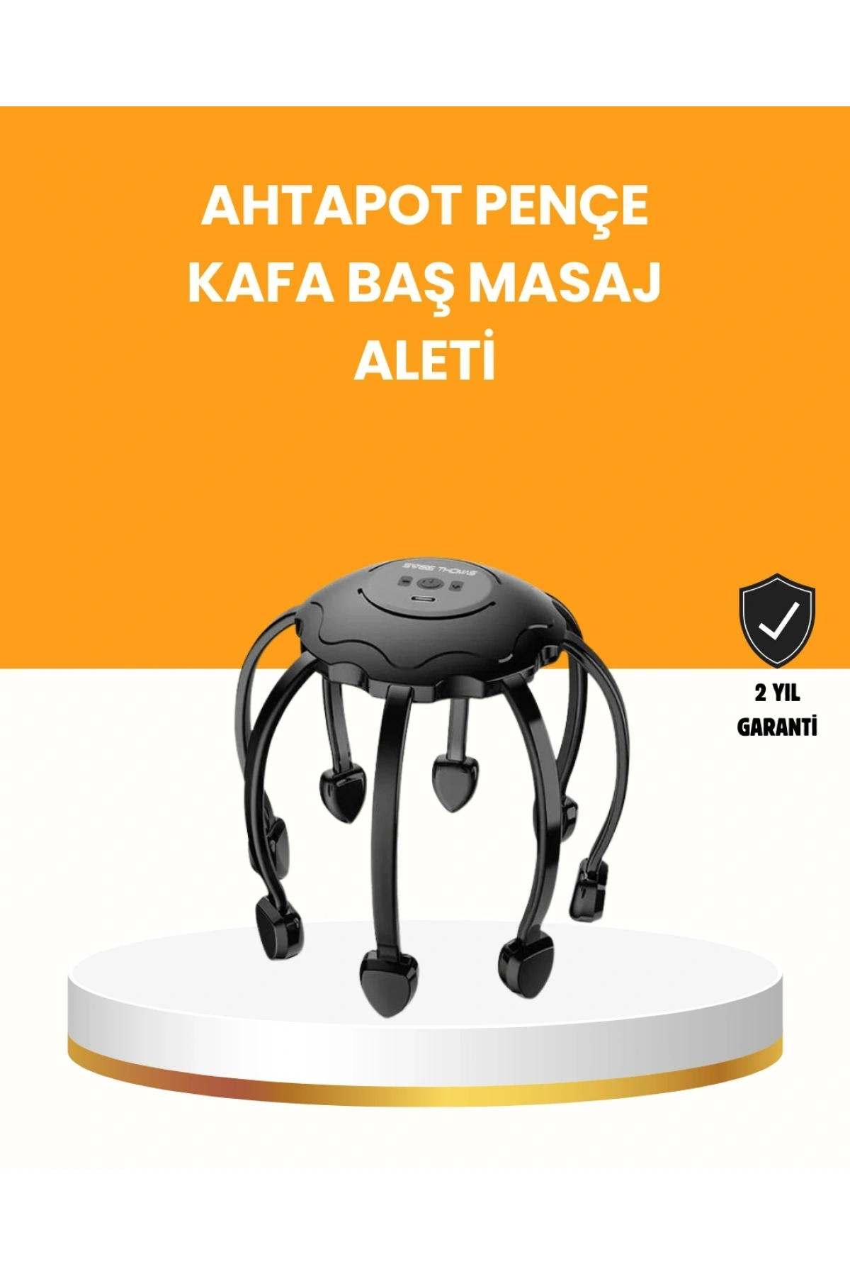 Saç Derisi Masaj Aleti 8 Bağımsız Kol 3 Modlu Derin Rahatlama