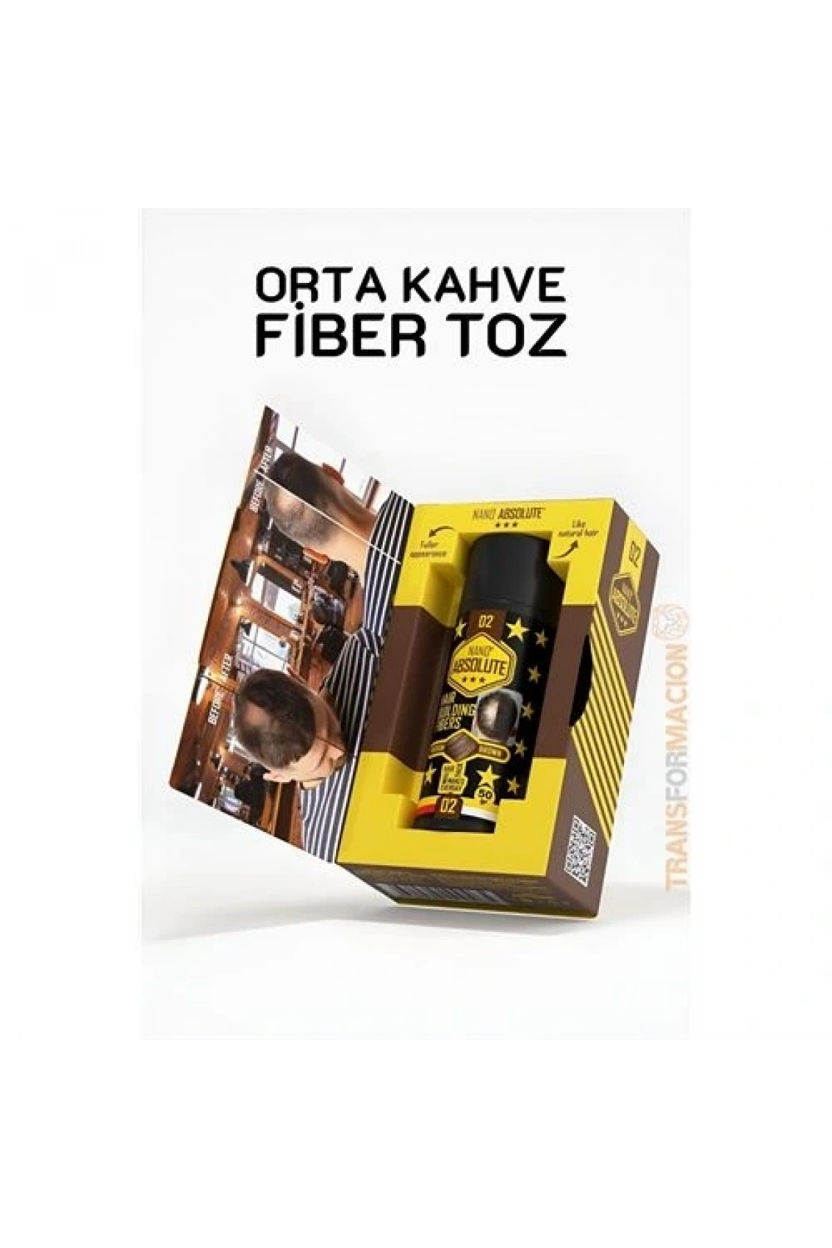 Saç Dolgunlaştırıcı Fiber Topik Toz ORTA TON KAHVERENGİ