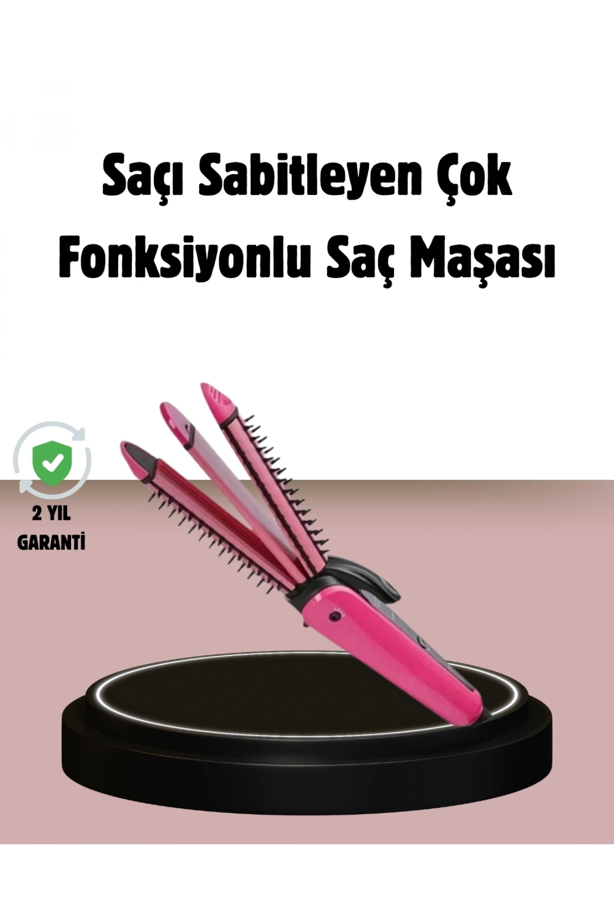 Saç Şekillendirici Maşa ve Düzleştirici 2’si 1 Arada