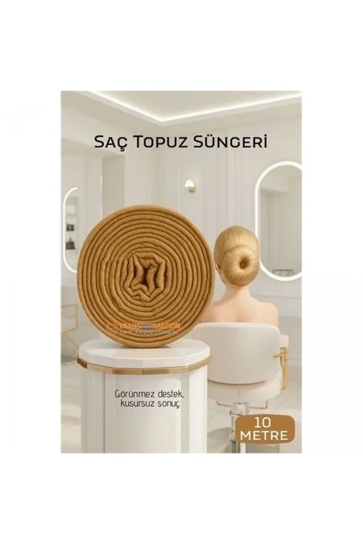 Saç Topuz Süngeri Sarı 10 Metre Forero Design 720600