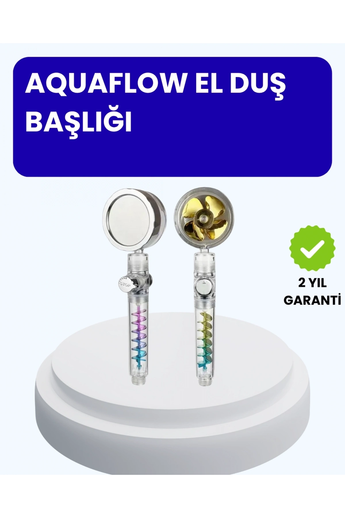 Sağanak Yağmur Etkili El Duşu – Start Stop Tuşlu Su Tasarruflu