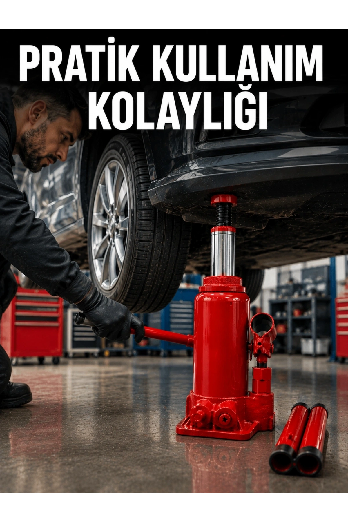 Sağlam Taban Yapılı Güvenilir Hidrolik Şişe Kriko