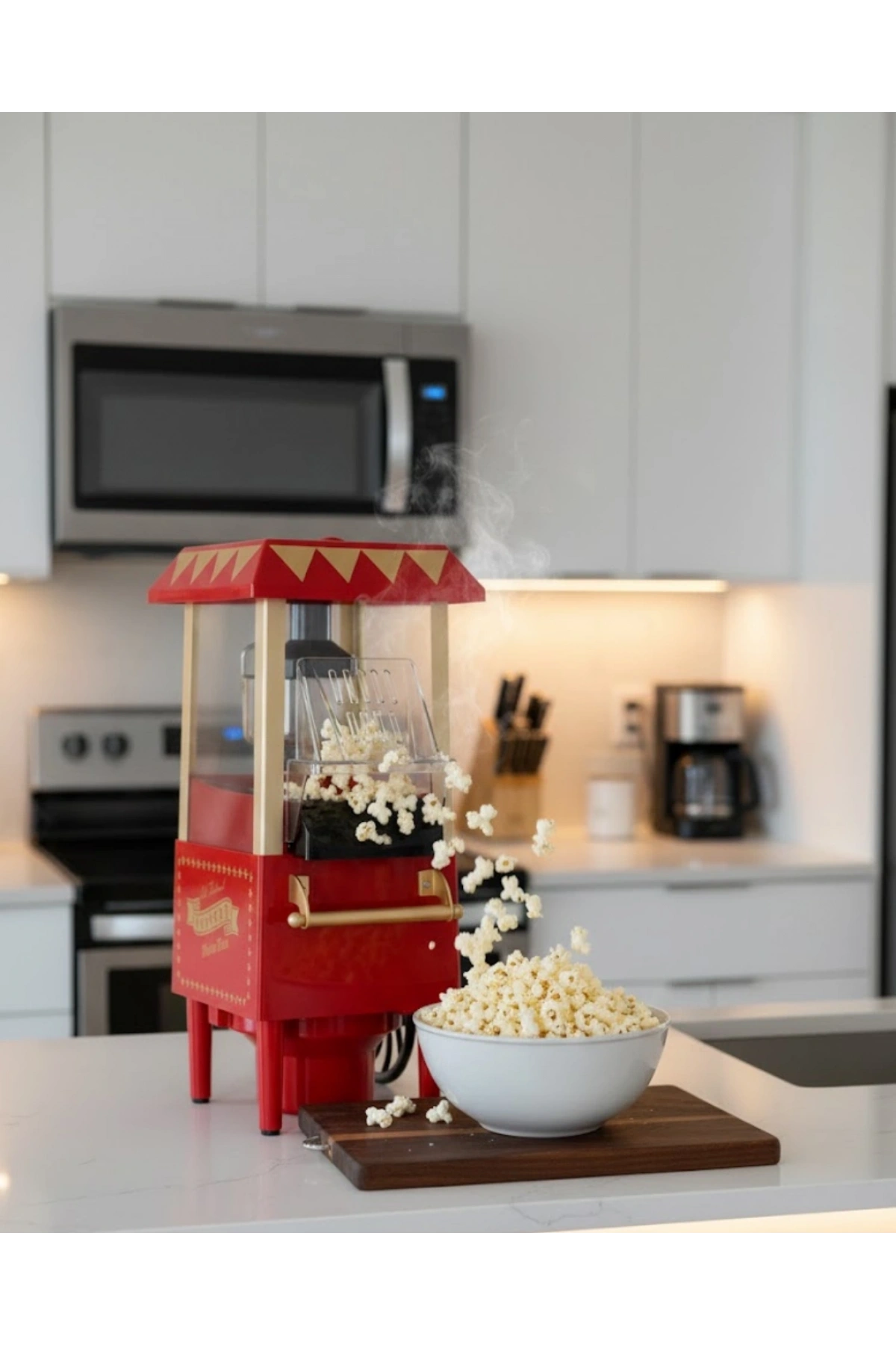 Sağlıklı Atıştırmalıklar İçin Yağsız Popcorn Makinesi