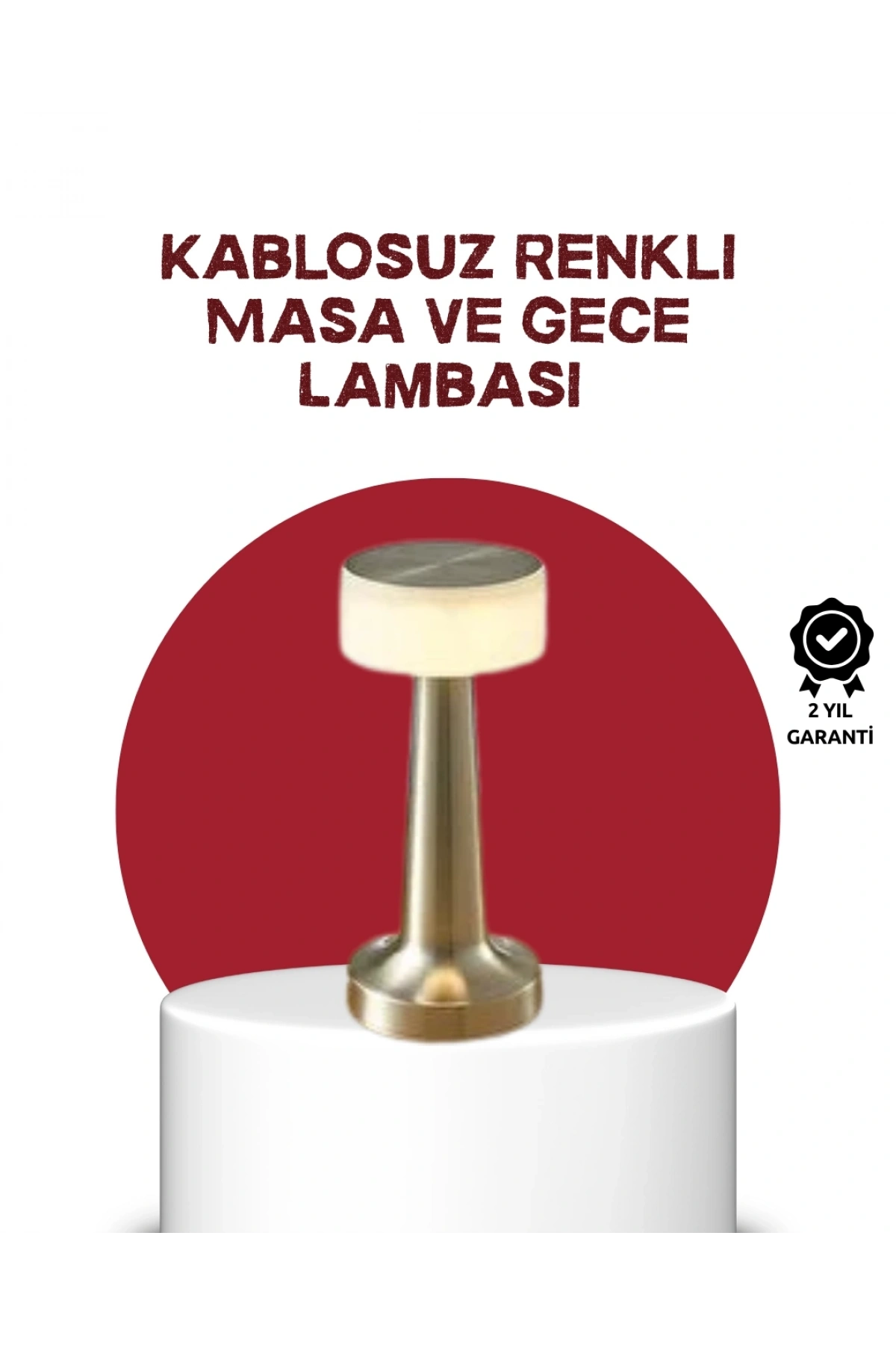 Şarj Edilebilir LED Masa Lambası – USB Girişli, Metal Yapı