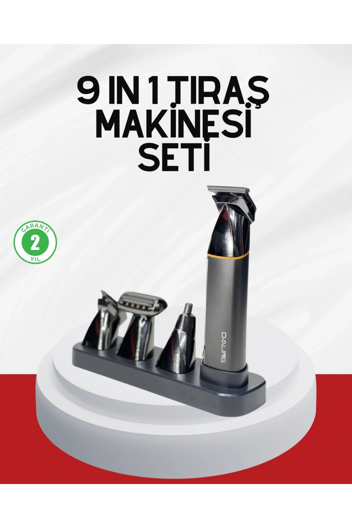 Şarjlı 9’u 1 Arada Çok Amaçlı Erkek Bakım Seti Yıkanabilir Başlıklar