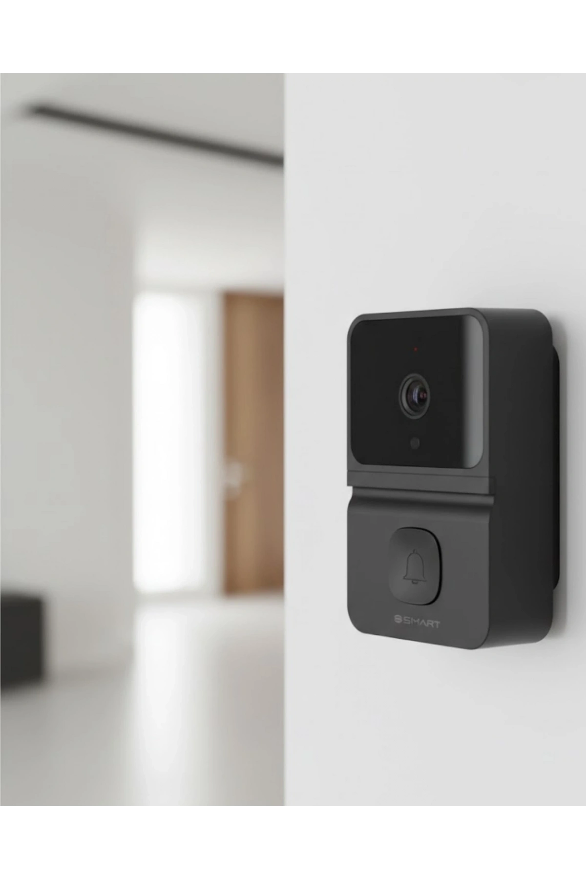 Şarjlı Akıllı Kapı Zili 800 mAh Bataryalı Mobil Bildirimli