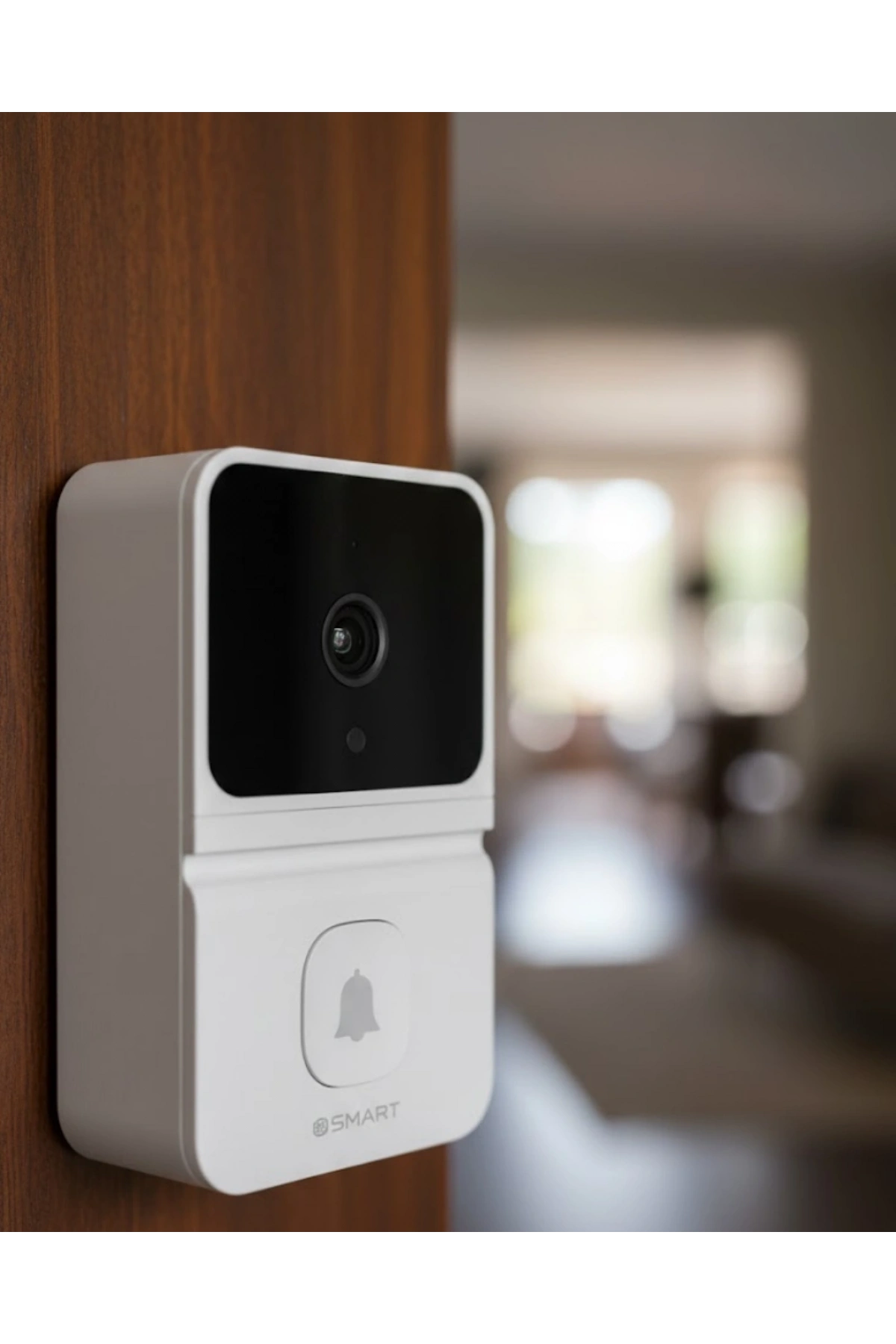 Şarjlı Akıllı Kapı Zili 85° Geniş Açı Mobil Bildirimli