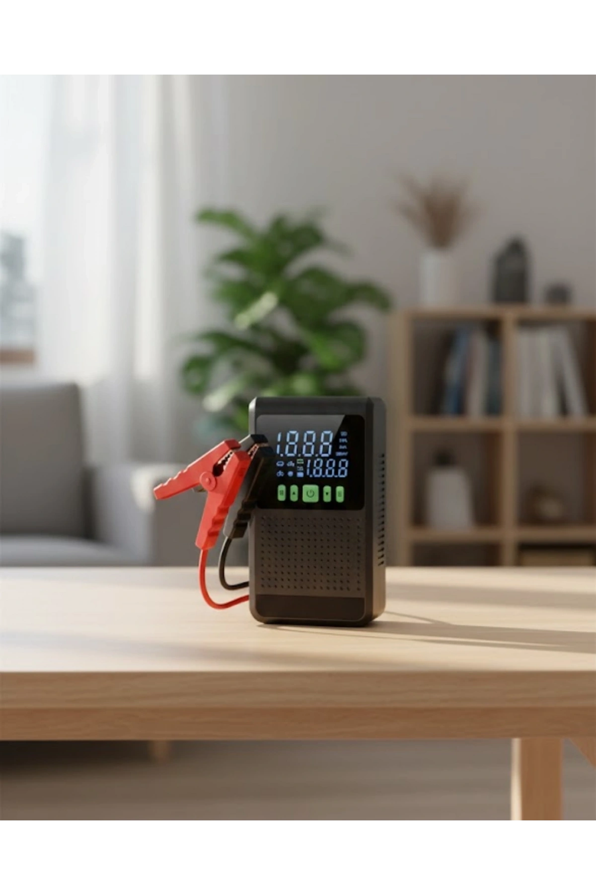 Şarjlı Araç Akü Takviyeli Hava Pompası Powerbank Özellikli