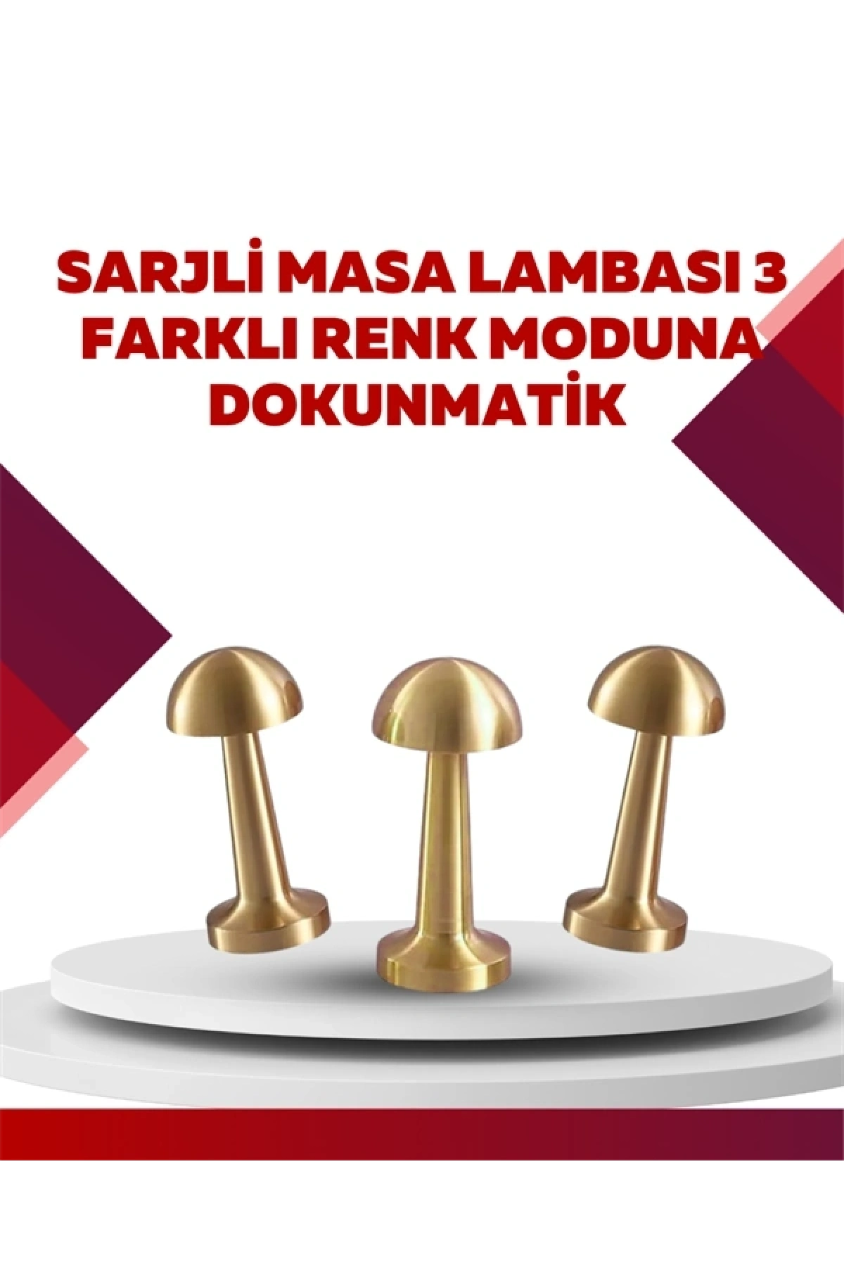 Şarjlı Dimmerli LED Masa Lambası – 4-8 Saat Aydınlatma