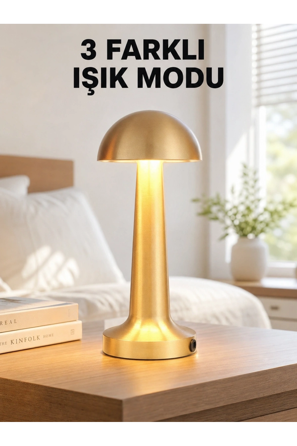 Şarjlı Dimmerli LED Masa Lambası – 4-8 Saat Aydınlatma Yeni Nesil