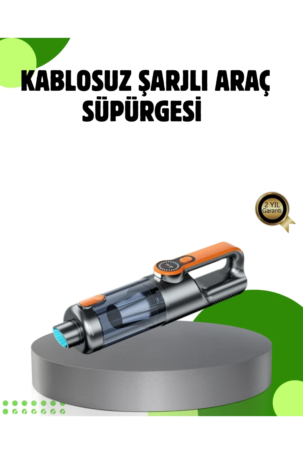 Şarjlı Kablosuz El Süpürgesi Yüksek Emiş Güçlü ve Çok Başlıklı