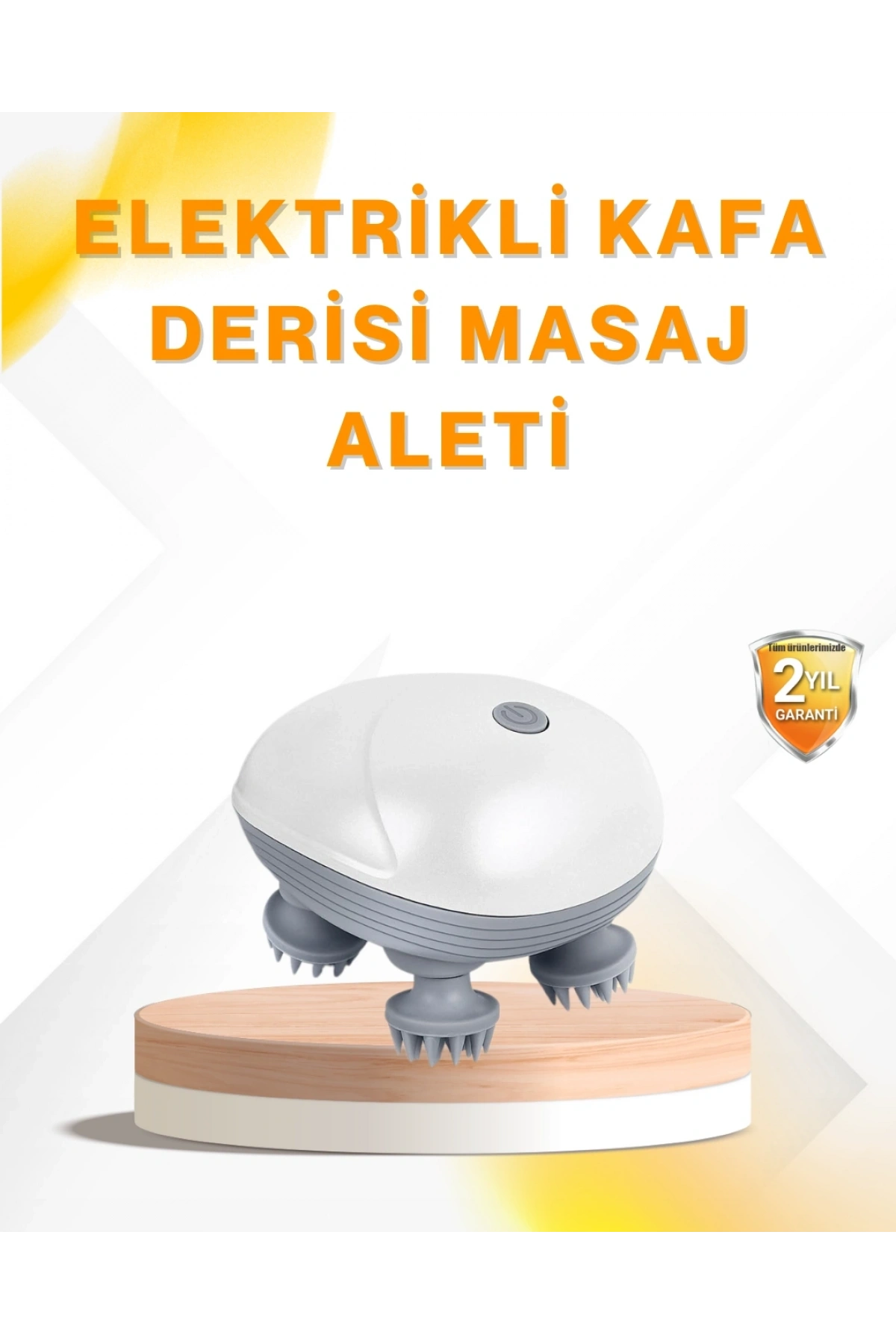 Şarjlı Kafa Masaj Aleti 3 Hız Ayarlı Derin Masaj