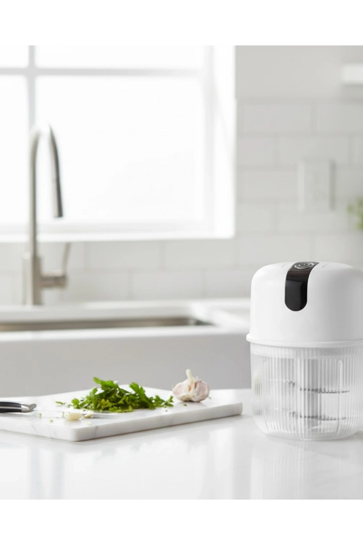 Şarjlı Mini Sarımsak Doğrayıcı USB Şarjlı 250 ml