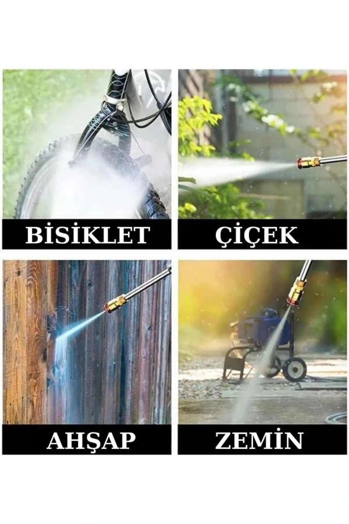 Şarjlı Oto Yıkama, Bahçe Sulama Tabancası Makinesi Yüksek Basınçlı