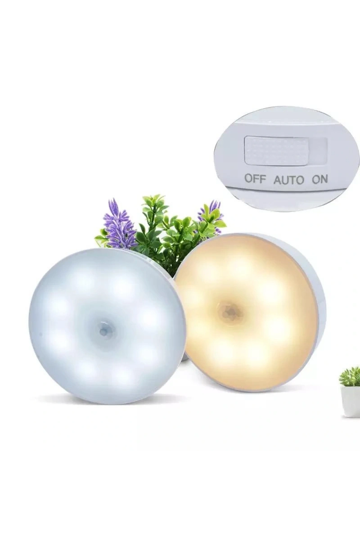 Şarjlı Sensörlü Gece LED Lambası (5047)