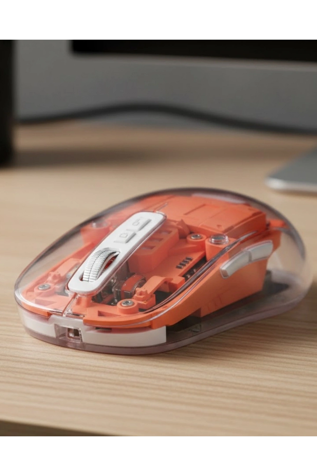 Şeffaf Kablosuz Mouse Bluetooth Bağlantılı Sessiz Tıklama