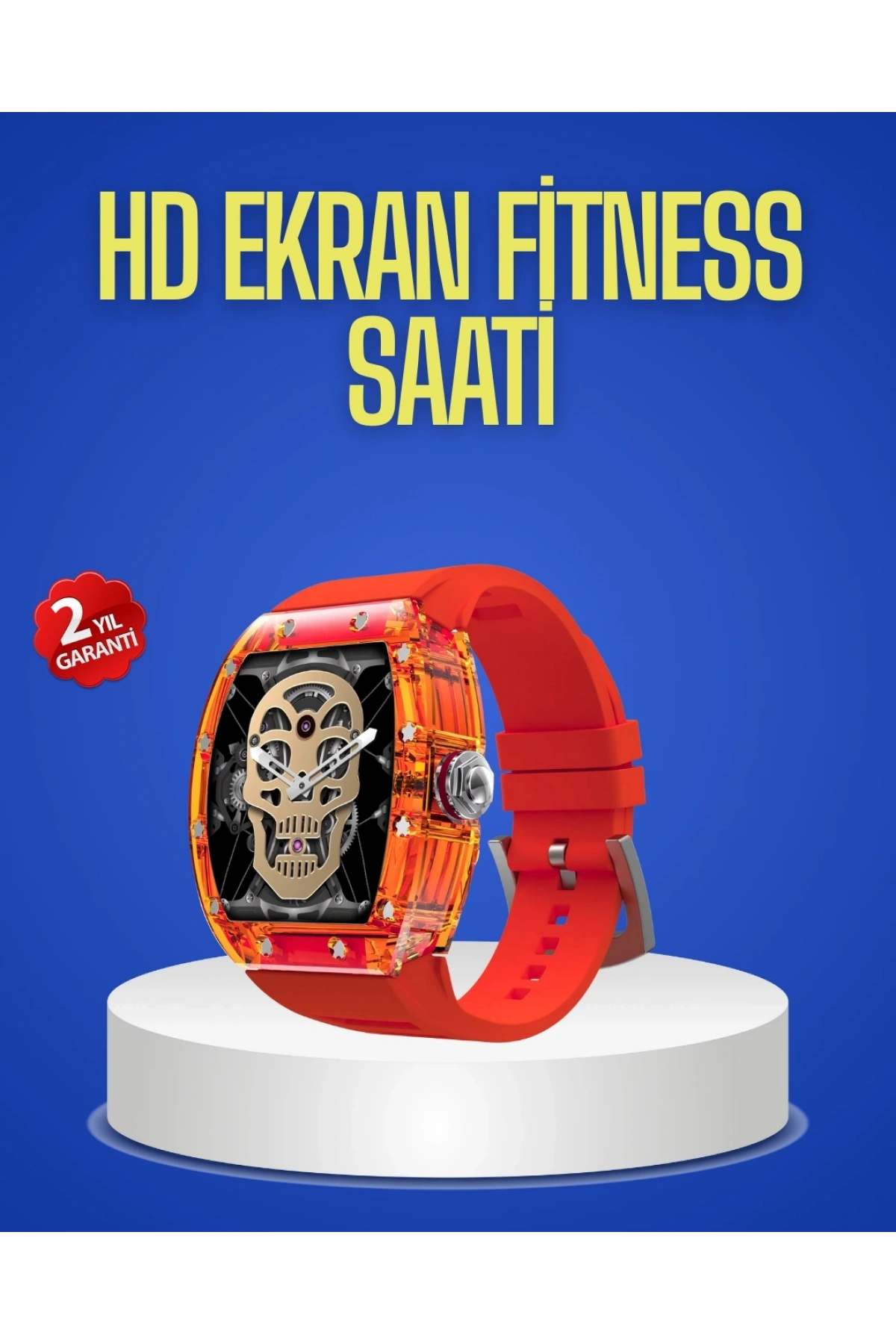 Şeffaf Tasarımlı Akıllı Saat Dokunmatik Ekranlı