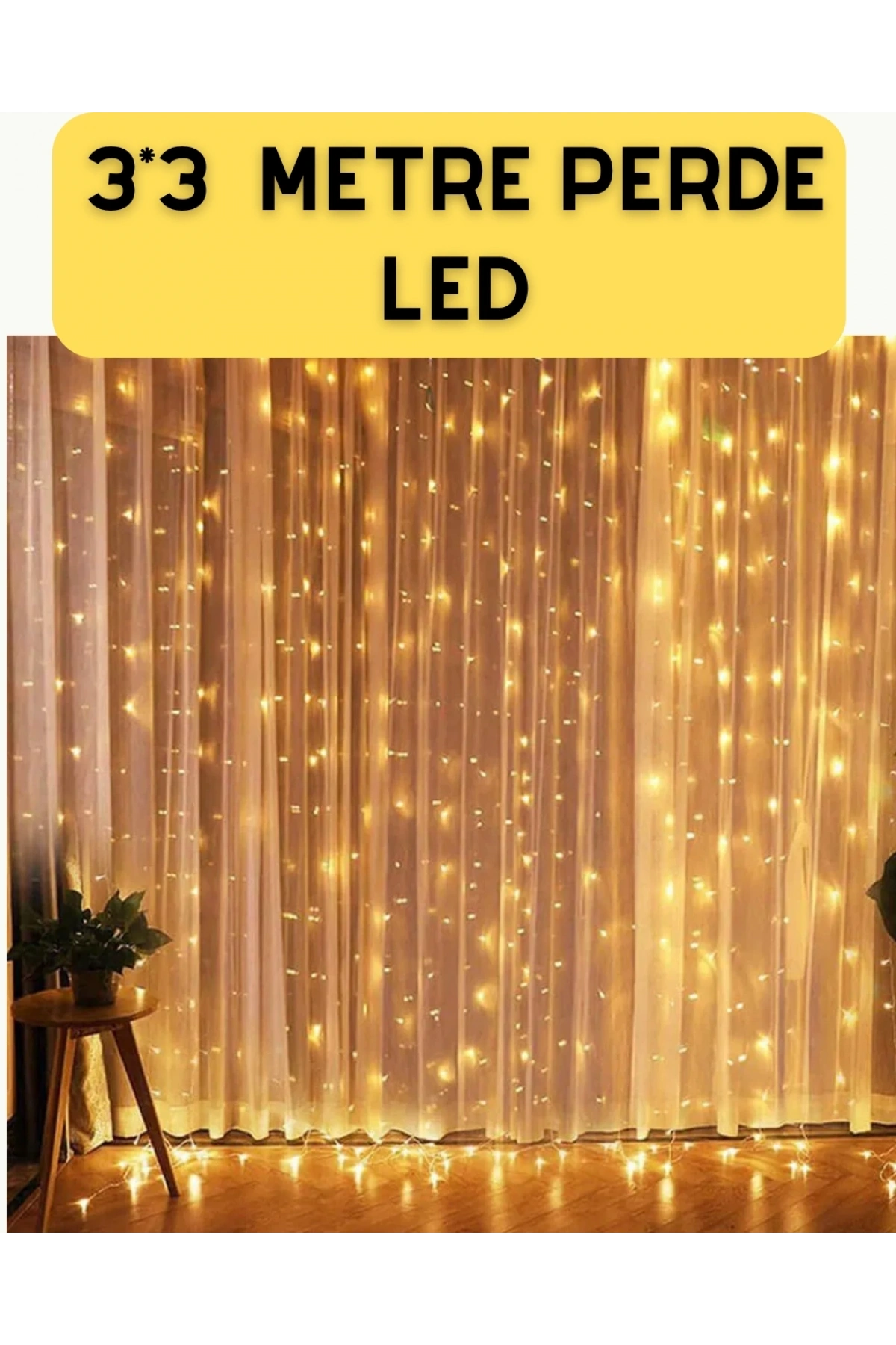 Şelale Tasarımlı Perde LED – Düğün ve Özel Gün Işıkları