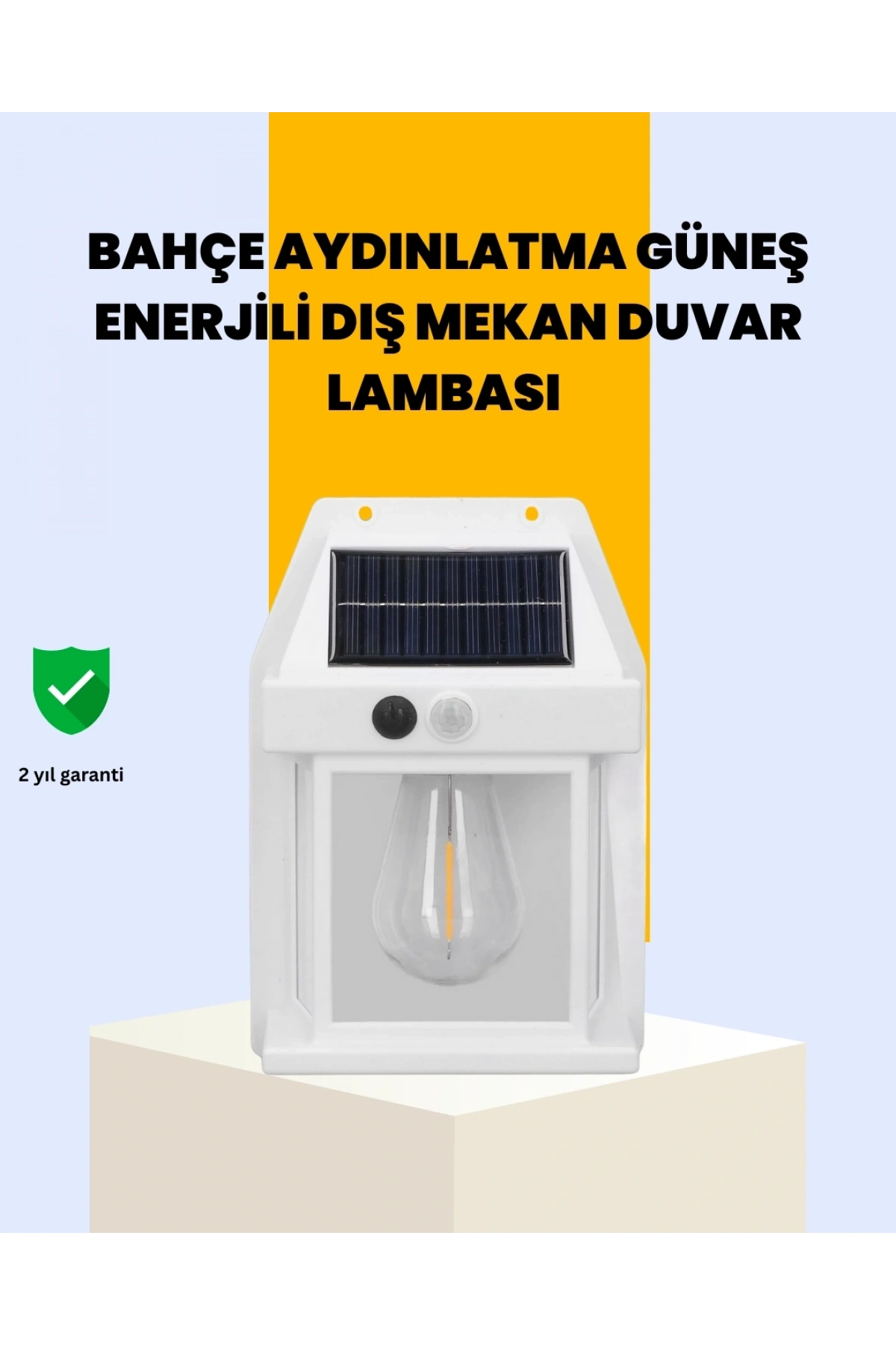 Sensörlü Solar Led Dış Duvar Aydınlatma