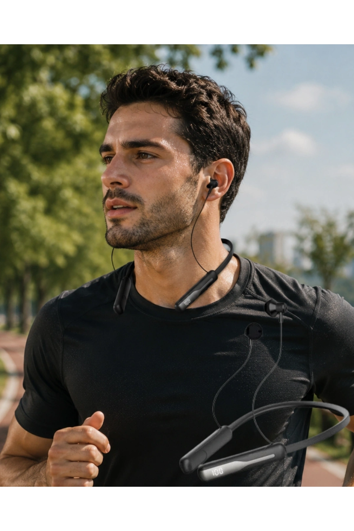 Ses Değiştirme Özellikli Boyun Askılı Bluetooth Spor Kulaklığı