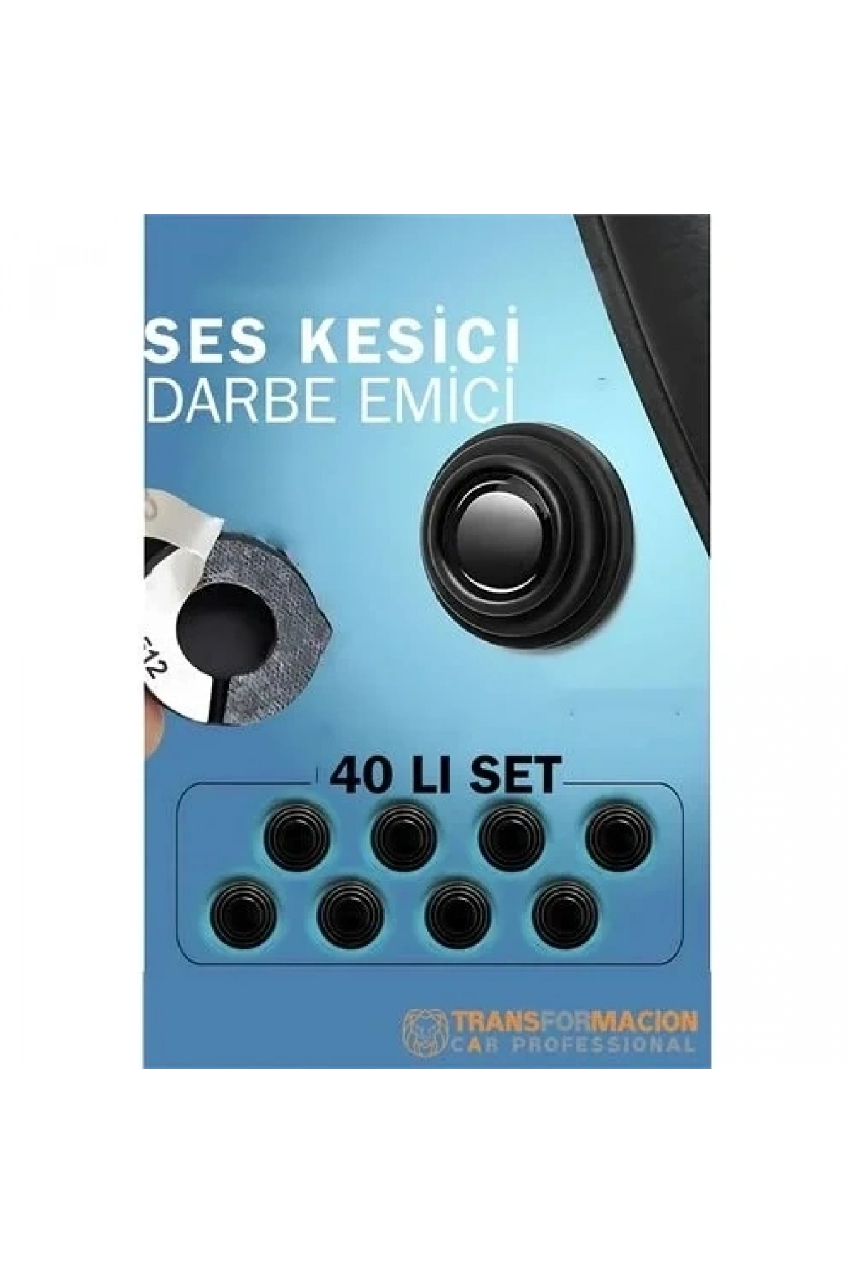 Ses Emici Kauçuk Conta Kapı Bagaj Kaput Titreşim Kesici 40 Lı Set 721825