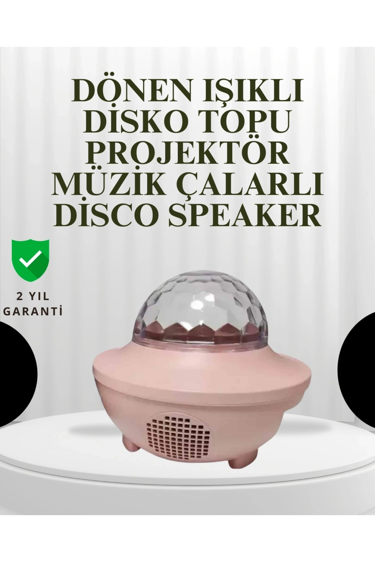 Sesle Etkileşimli Yıldız Projektörlü Gece Lambası – Bluetooth Hoparlörlü, USB Girişli, Dönen Okyanus