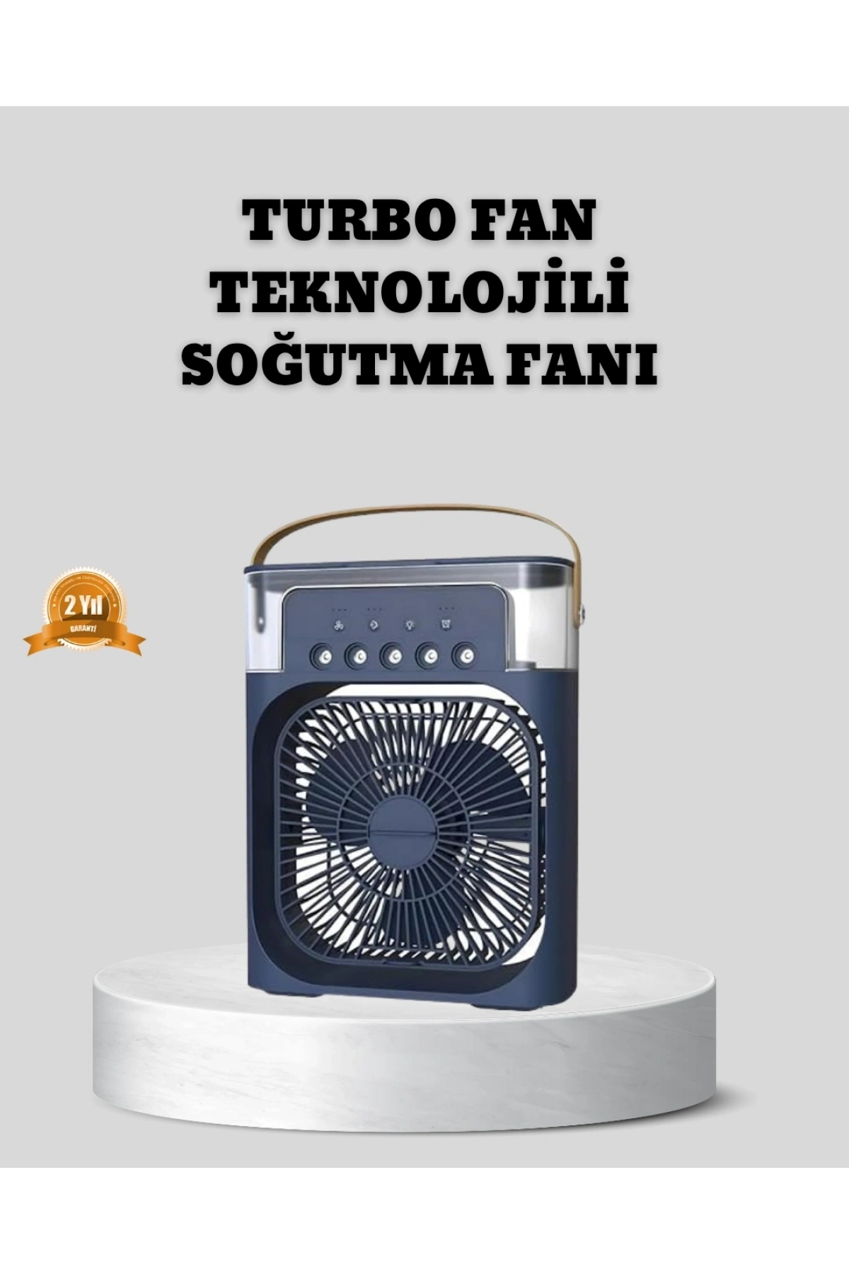 Sessiz Çalışan Turbo Fan Güçlü Hava Akışlı Masa Üstü Vantilatör