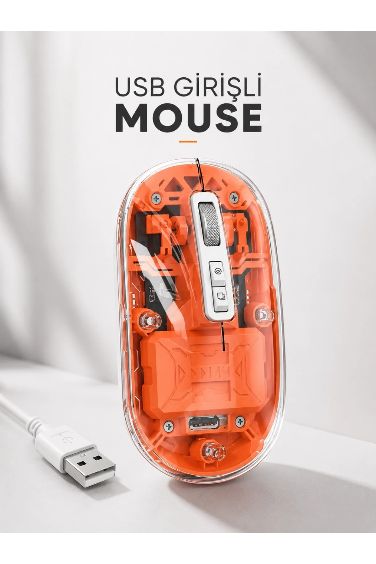Sessiz Kablosuz USB Girişli Mouse Fare Yüksek Performanslı