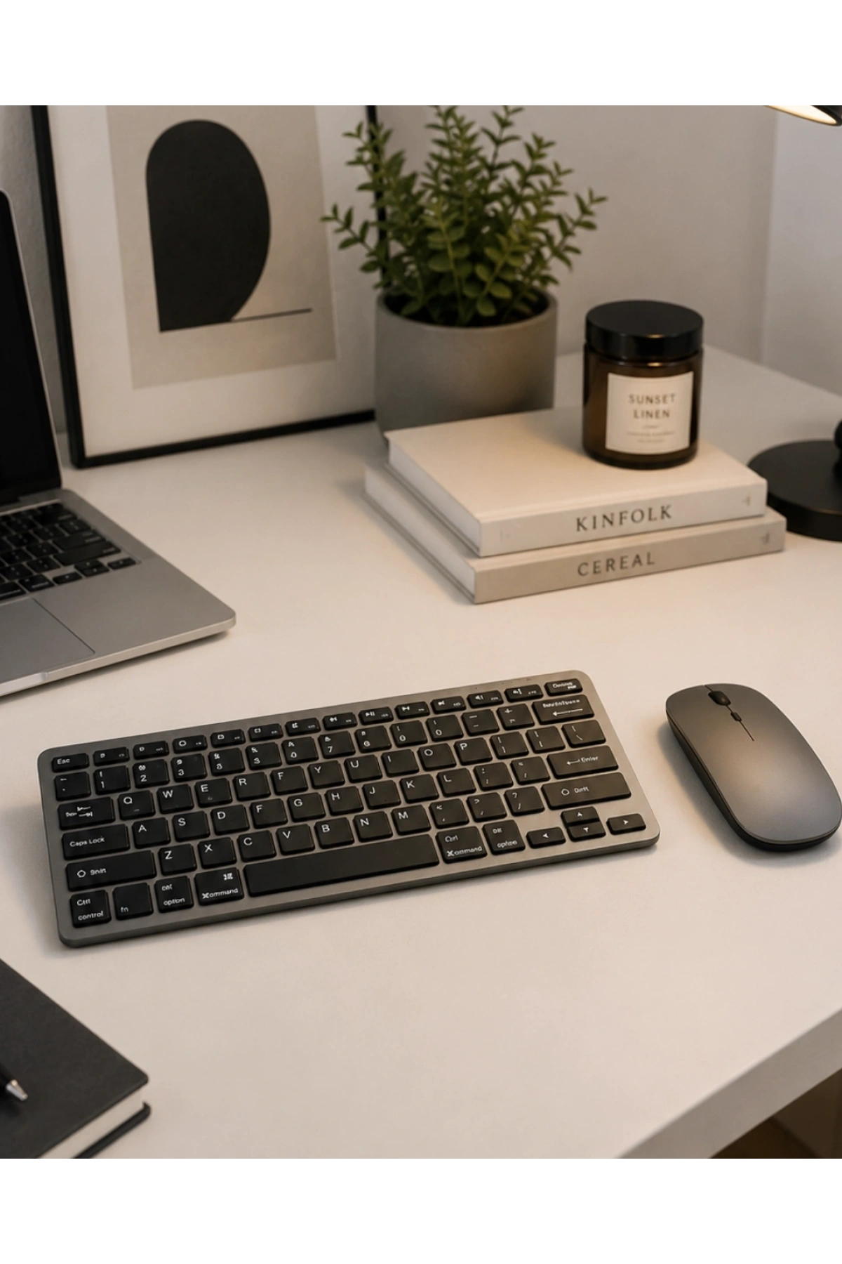 Sessiz Kullanım Sunan Bluetooth Klavye Mouse Seti Çoklu Cihaz Uyumlu