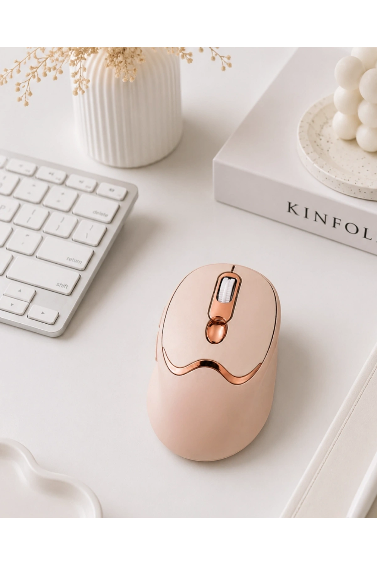 Sessiz Tıklama Özellikli Şarjlı Kablosuz Mouse Çoklu Cihaz Uyumlu