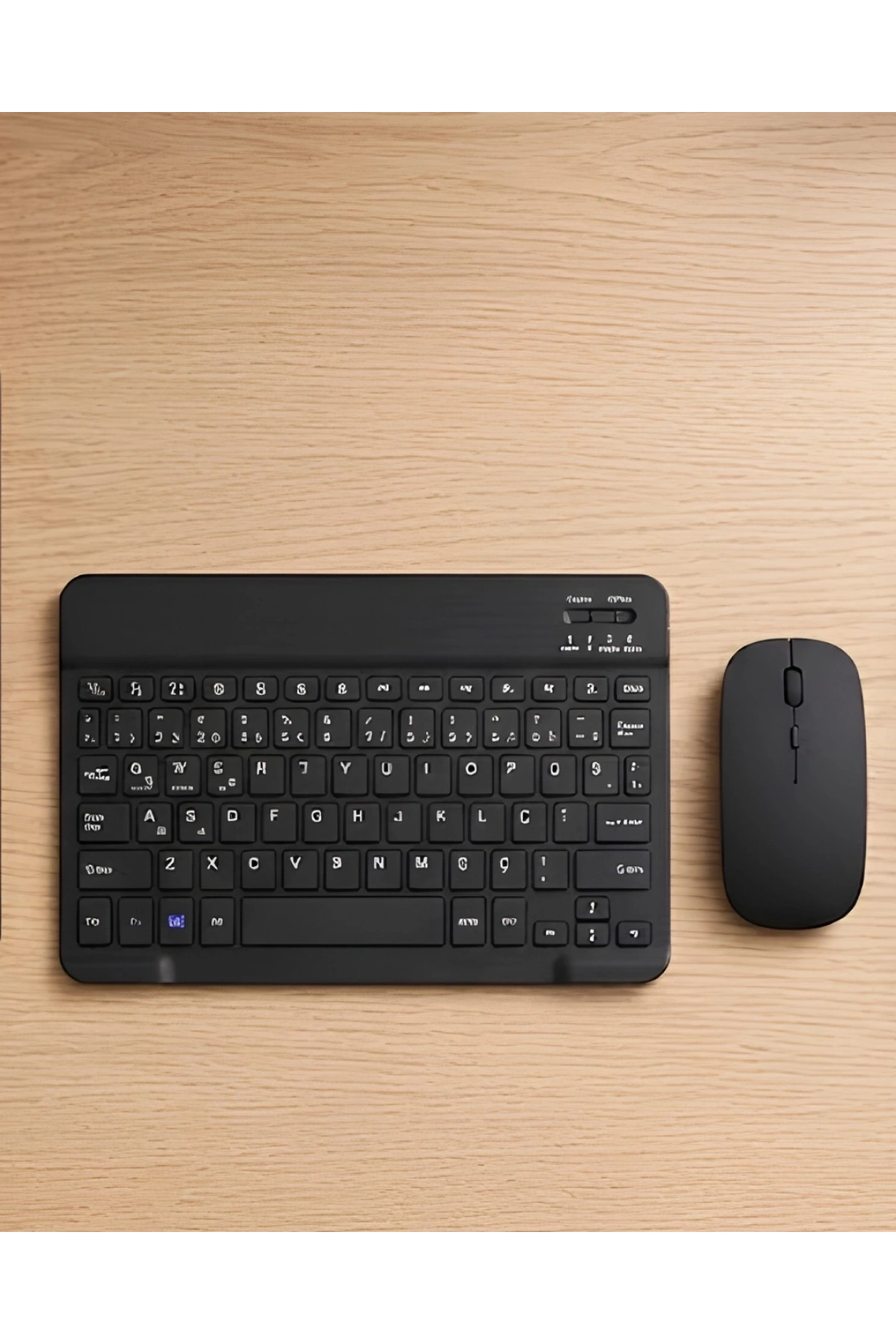 Sessiz Tuşlu Kablosuz Klavye Mouse Seti Çoklu Cihaz Uyumlu