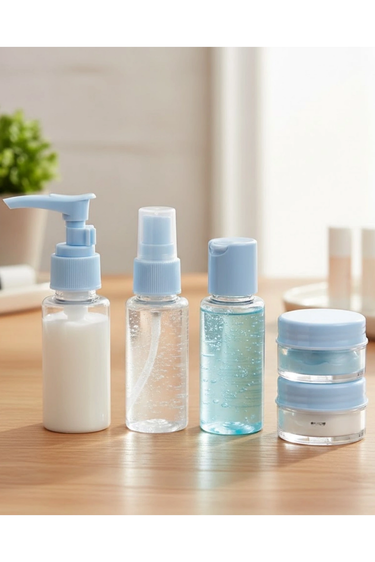 Seyahat İçin 5’li Şeffaf Dolum Şişesi Seti 30 ml