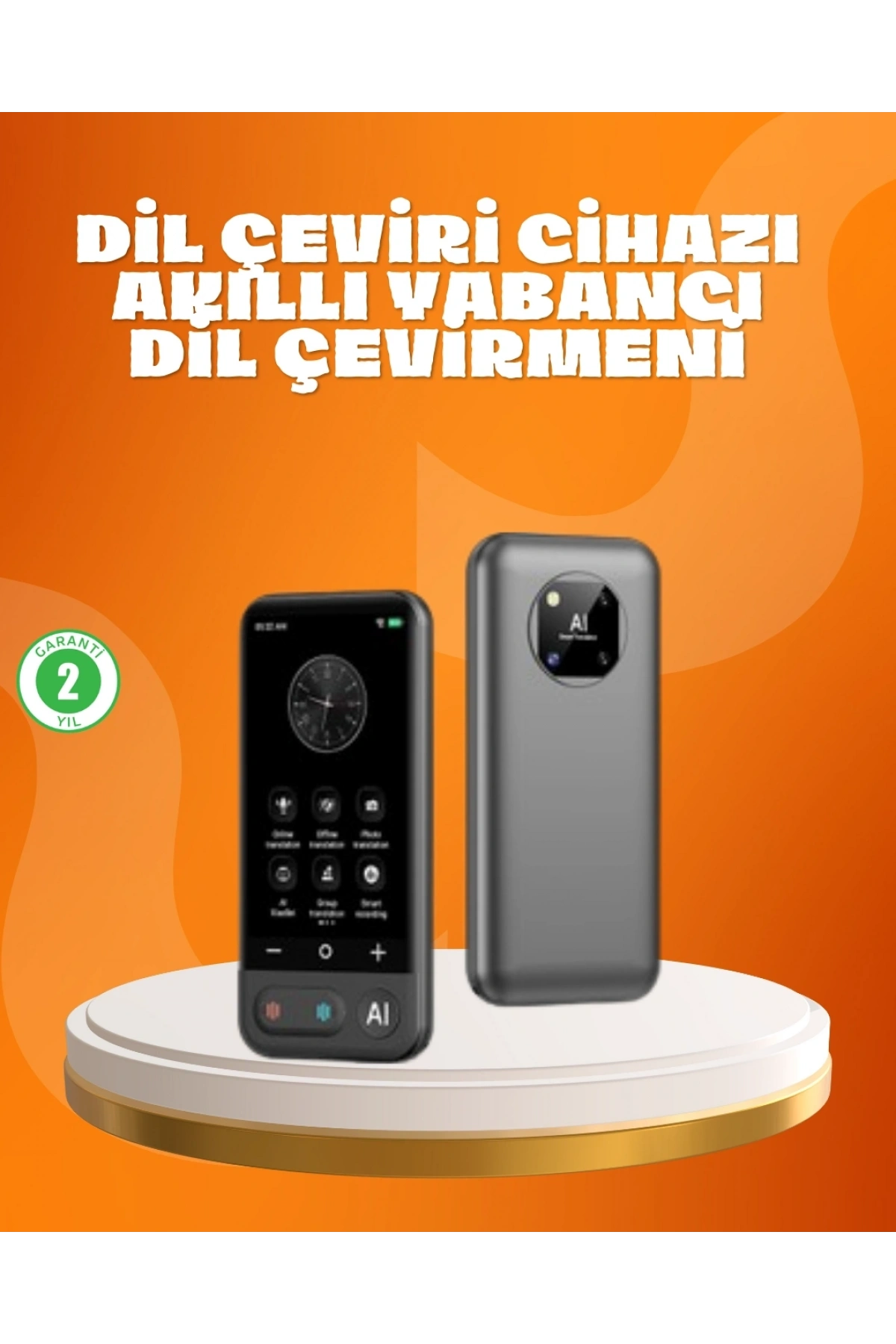 Seyahat ve İş İçin Çok Dilli Taşınabilir Çeviri Makinesi