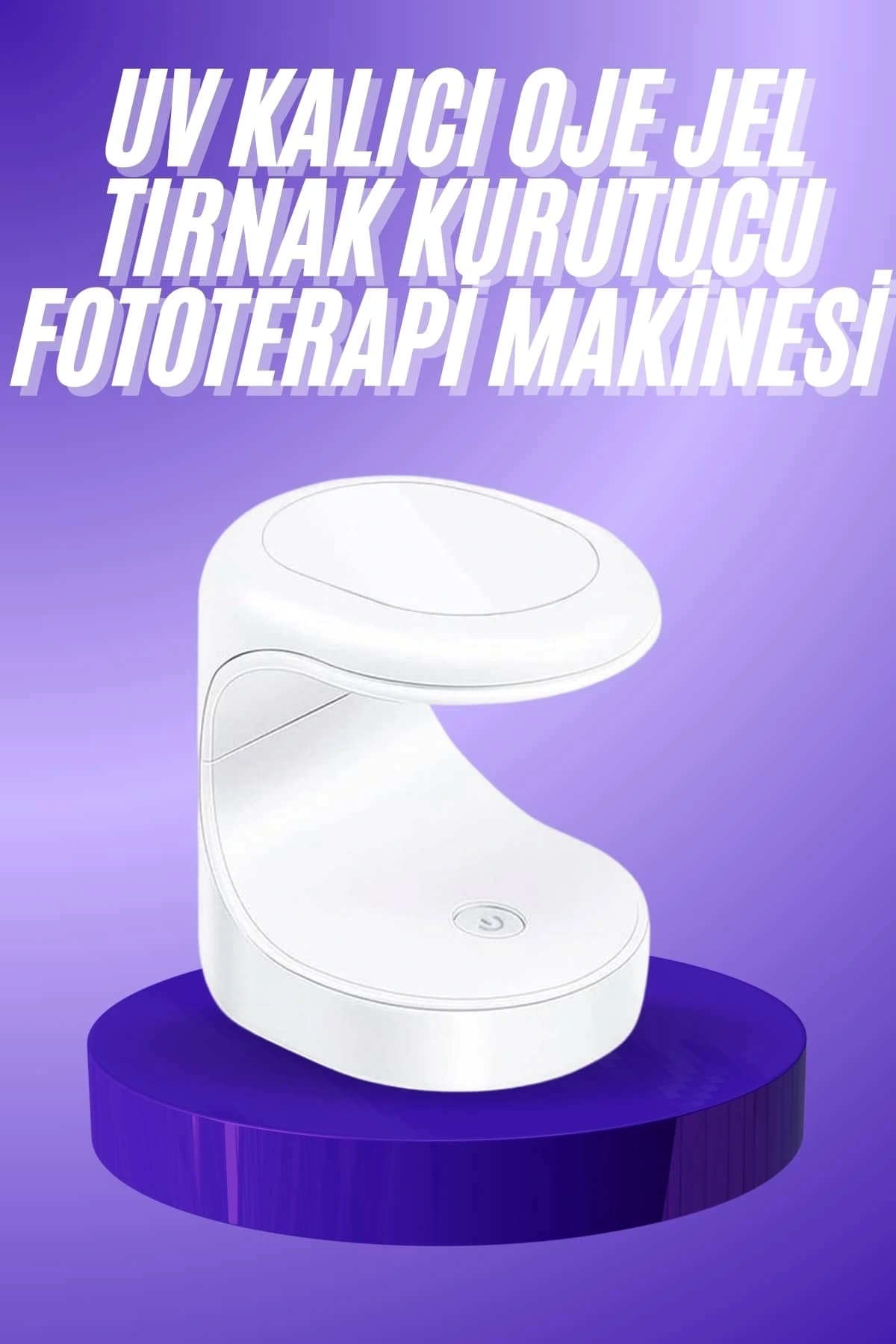 Seyehat Tipi Mini Oje Kurutucu Ultraviole Mor Işık Protez Tırnak Kurutucu