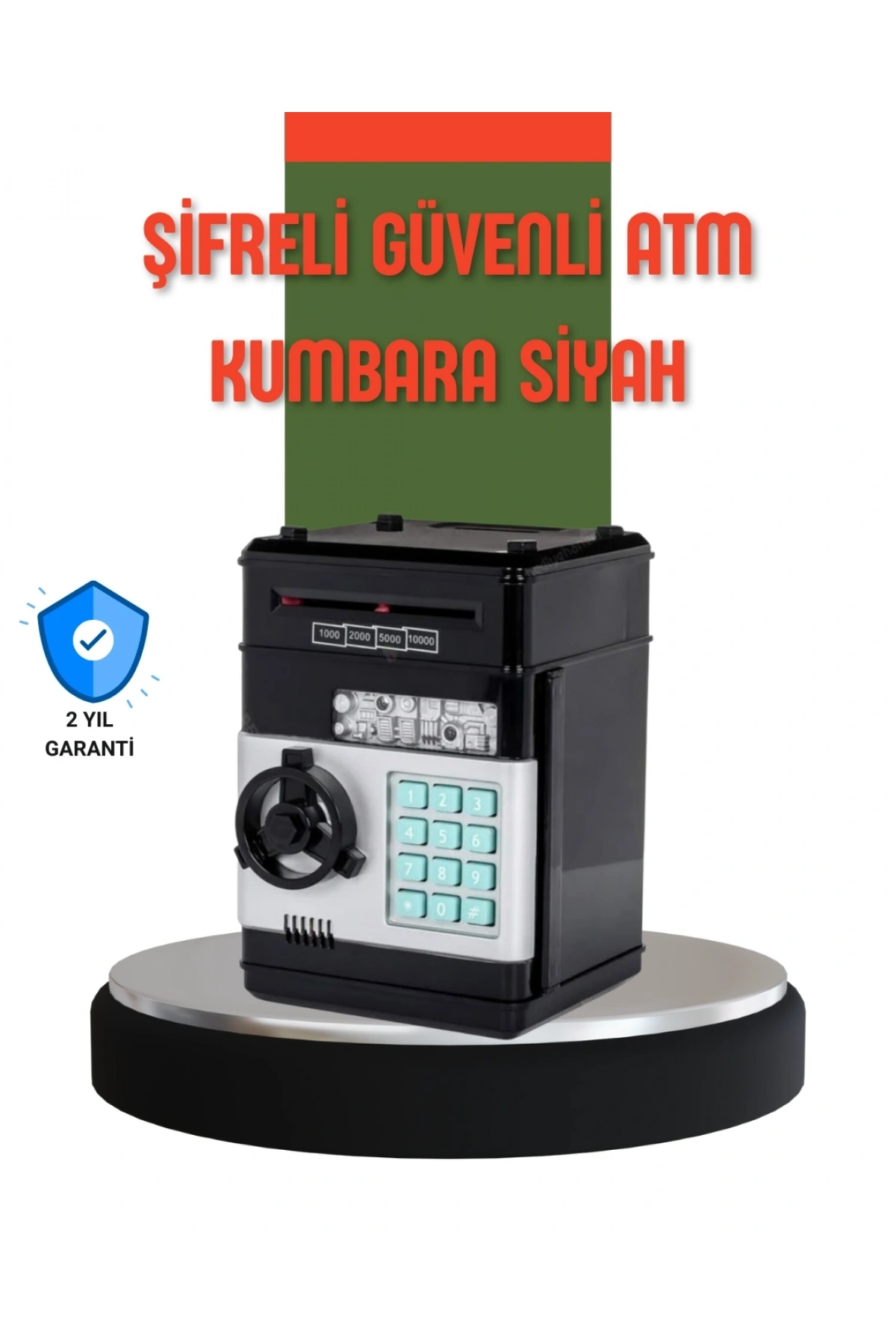 Şifreli ATM Kasa Görünümlü Para Biriktirme Kumbarası