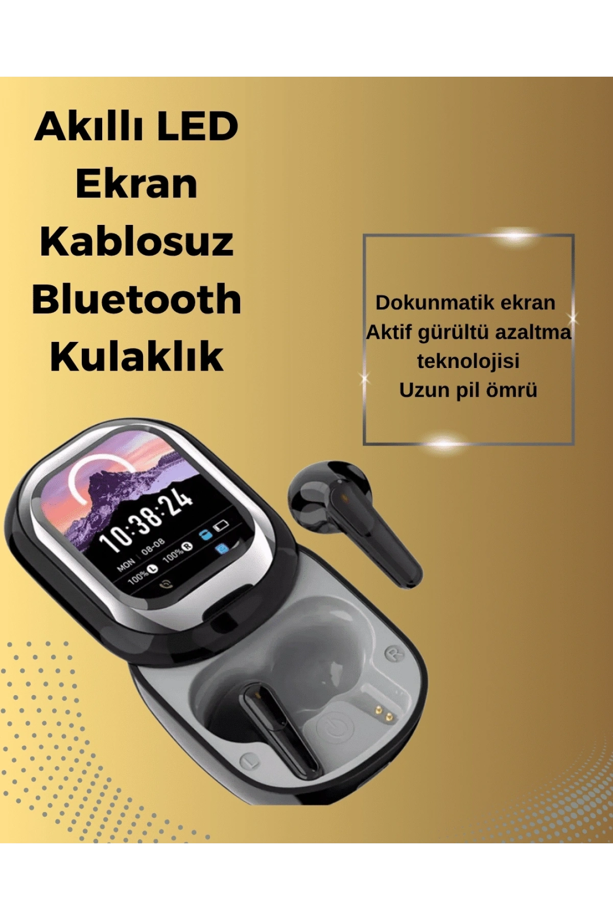 Şık, Akıllı ve Güçlü: LED Ekranlı Kablosuz Kulaklık Seti