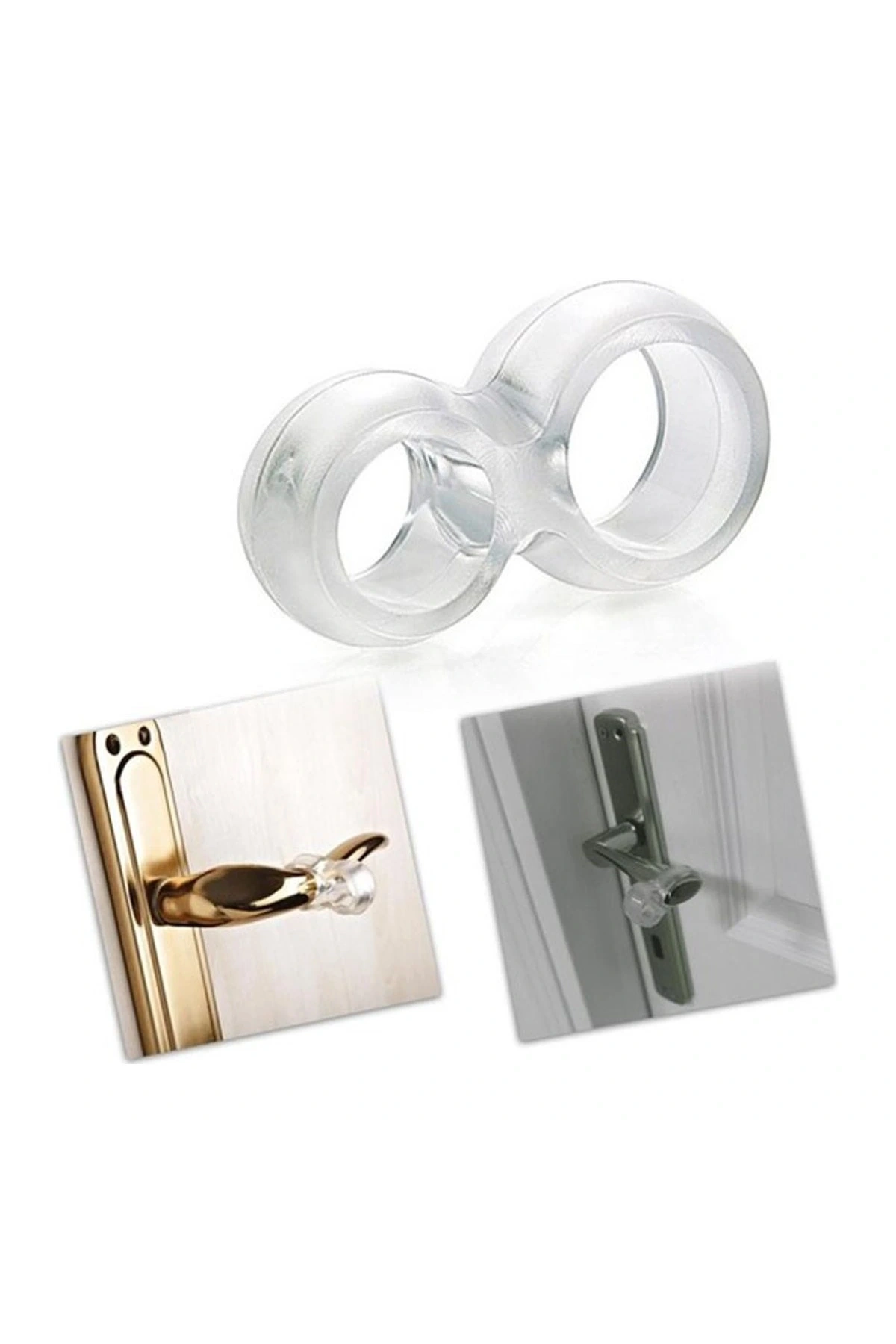 Silikon Kapı &amp; Pencere Vurma Önleyici Stoper Kapı Tamponu 4 Adet (5047)