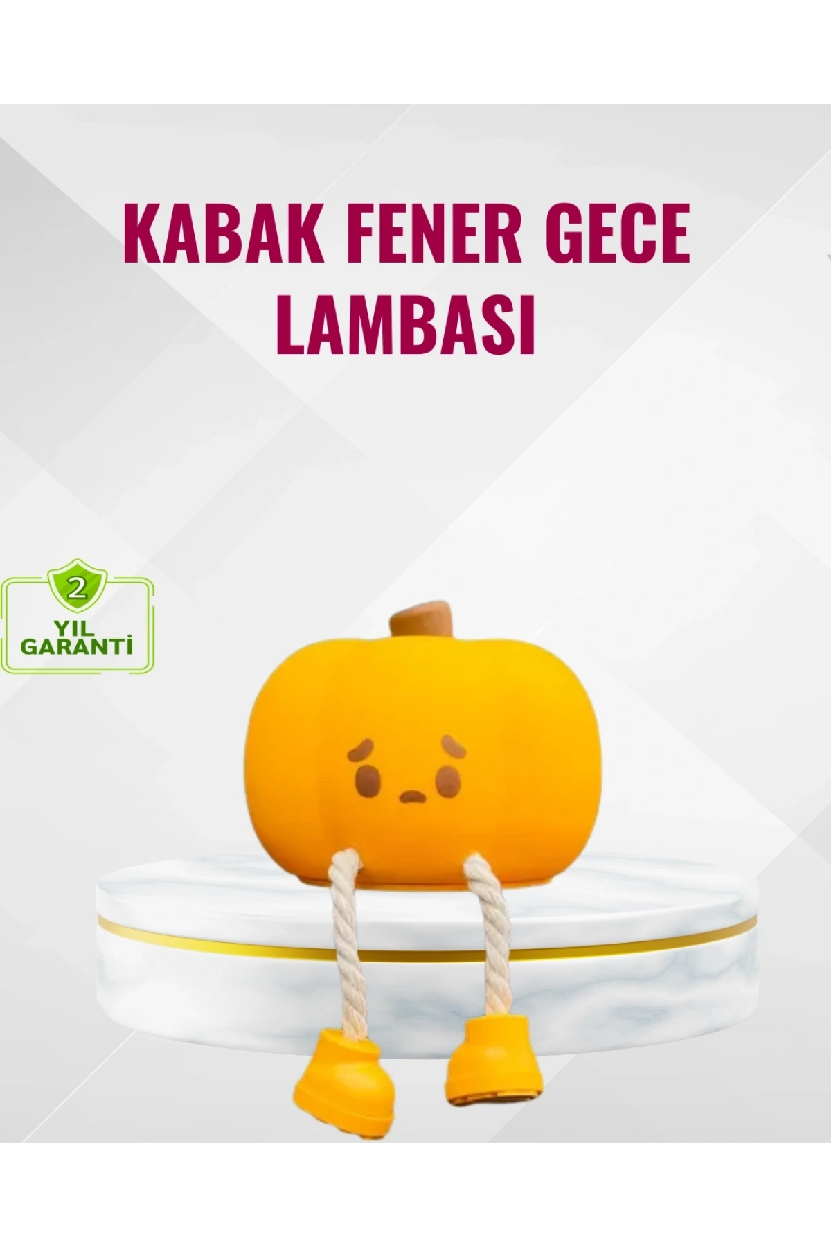 Silikon Pumpkin Night Light Telefon Tutuculu LED Lamba