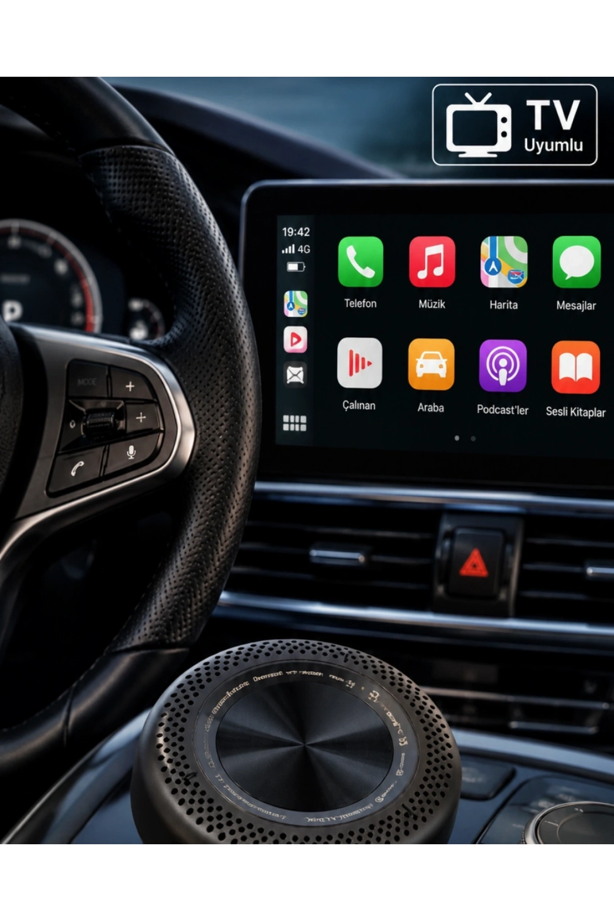 Sim Kart Takılabilen CarPlay Android Auto TV Stick 4G Destekli Medya Kutusu